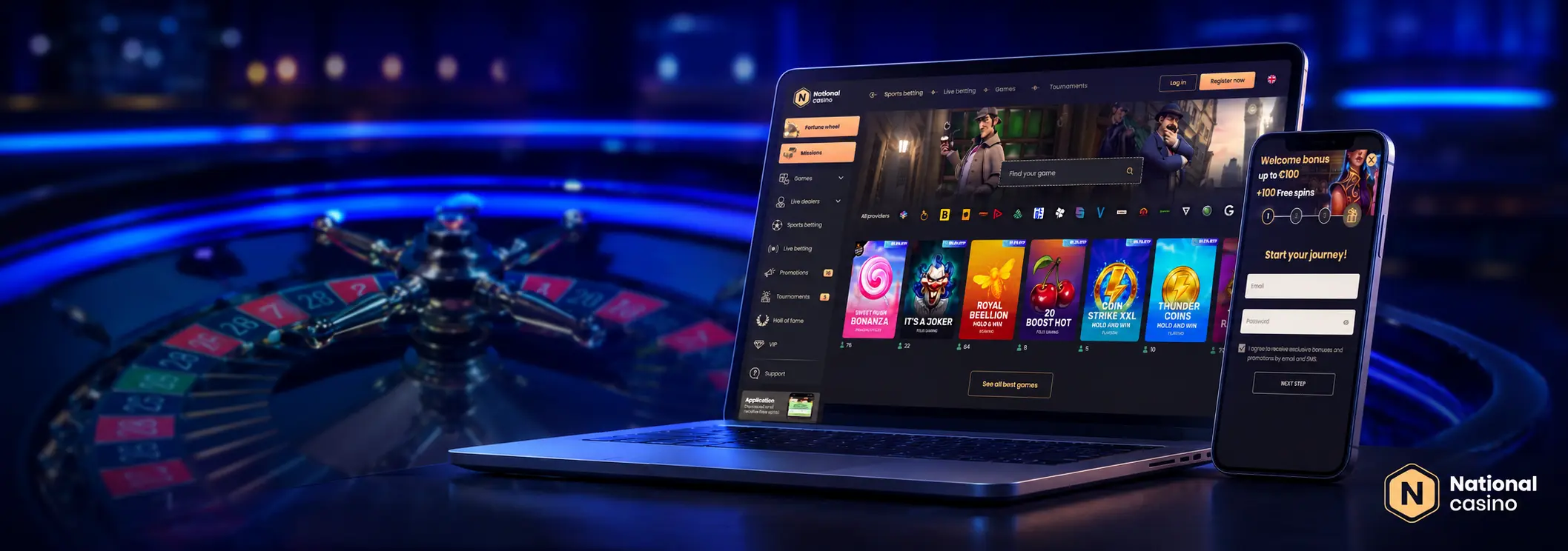 National Casino Registrering Og Login